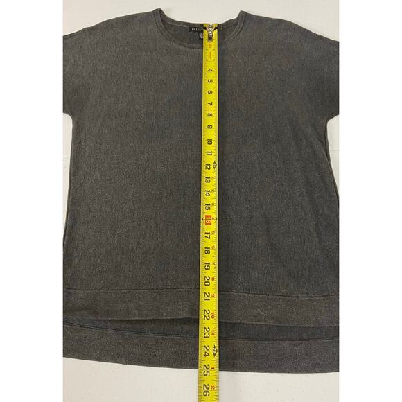Eileen Fisher Women's Gray Short Sleeve Knit Pullover Top Small Minimalist - Picture 9 of 10